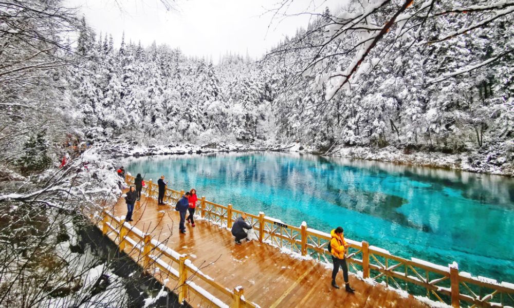 Cửu Trại Câu (Tứ Xuyên) mùa đông