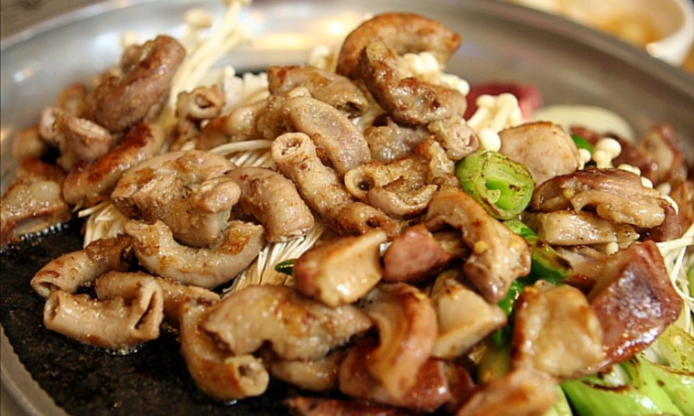 món lòng bò (gopchang) tại Phố Gopchang Anjirang