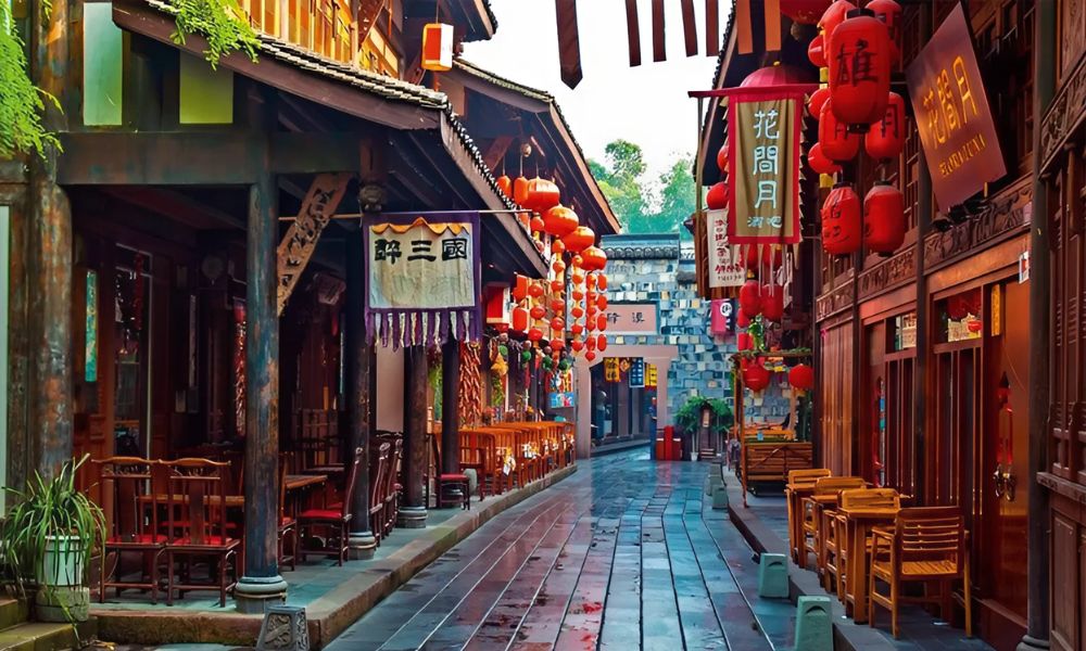 Phố cổ Cẩm Lý (Jinli Ancient Street)