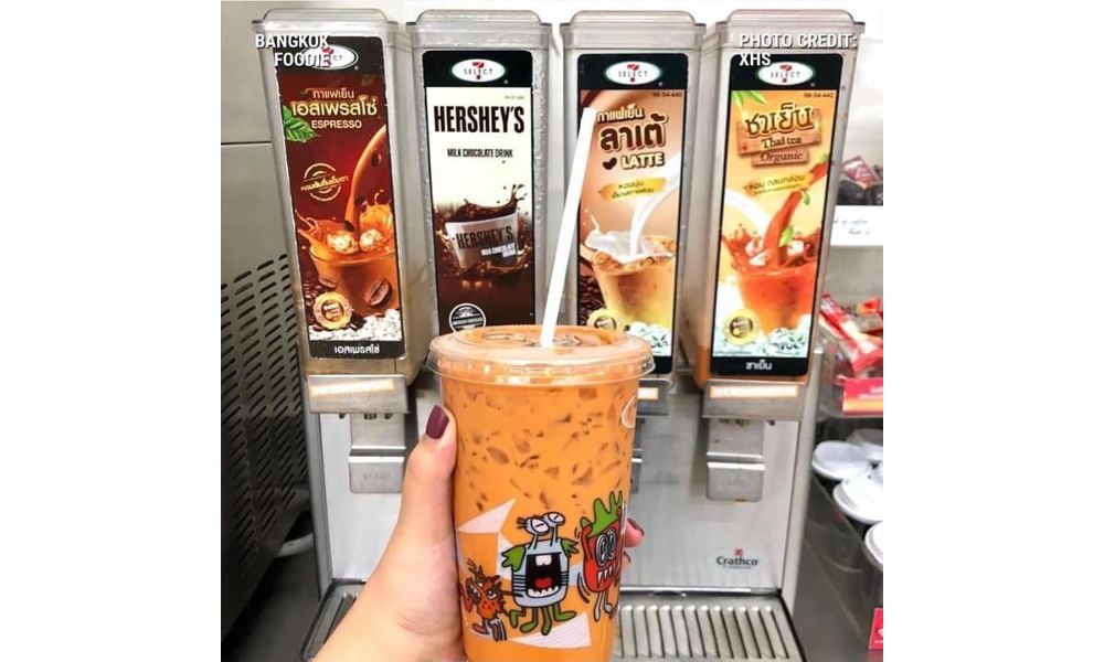 Những món ăn vặt Thái Lan nổi tiếng bán trong 7-Eleven 9 Trà sữa 7-eleven