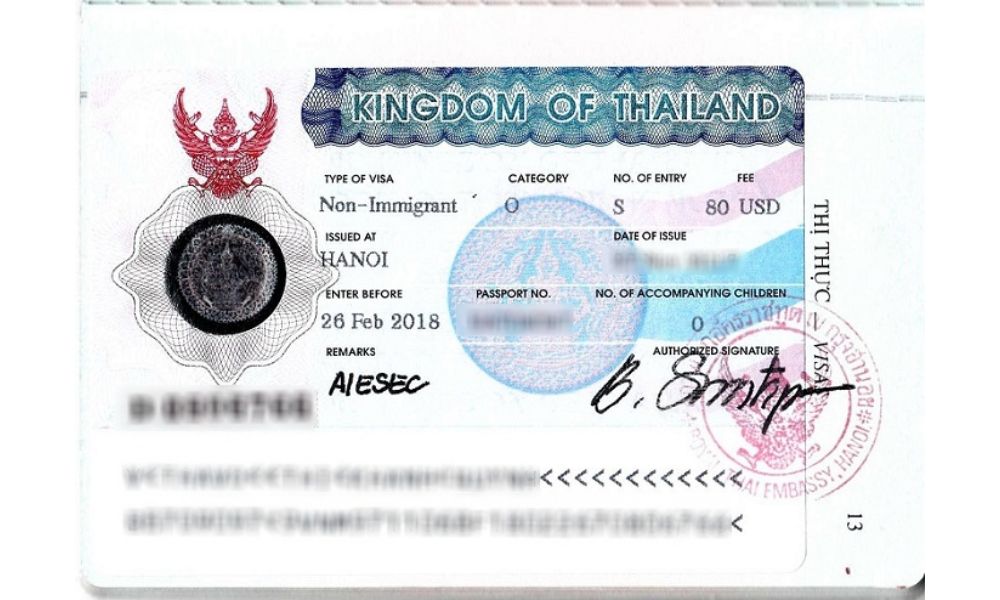 Xin visa du học Thái Lan