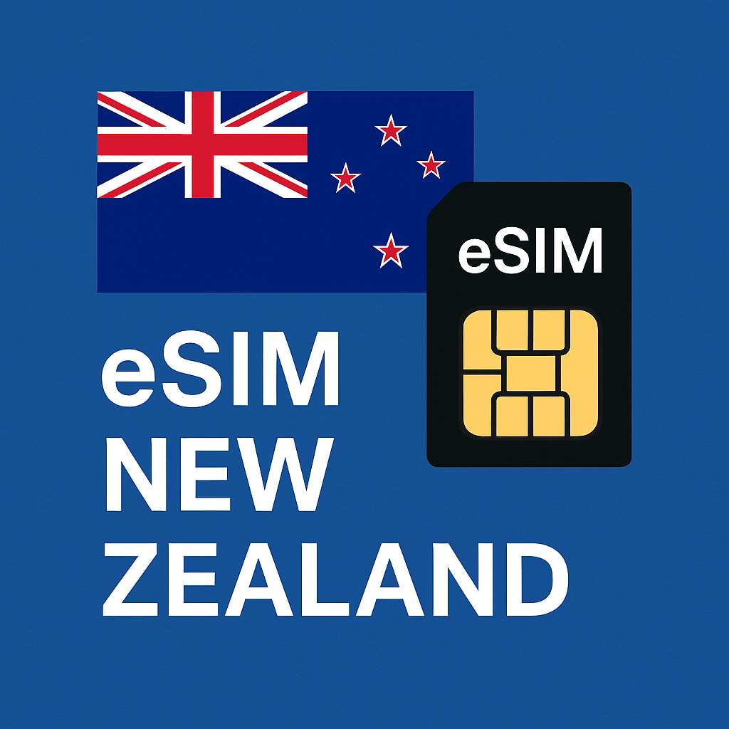 New Zealand eSIM – High-Speed 5G Travel SIM for New Zealand