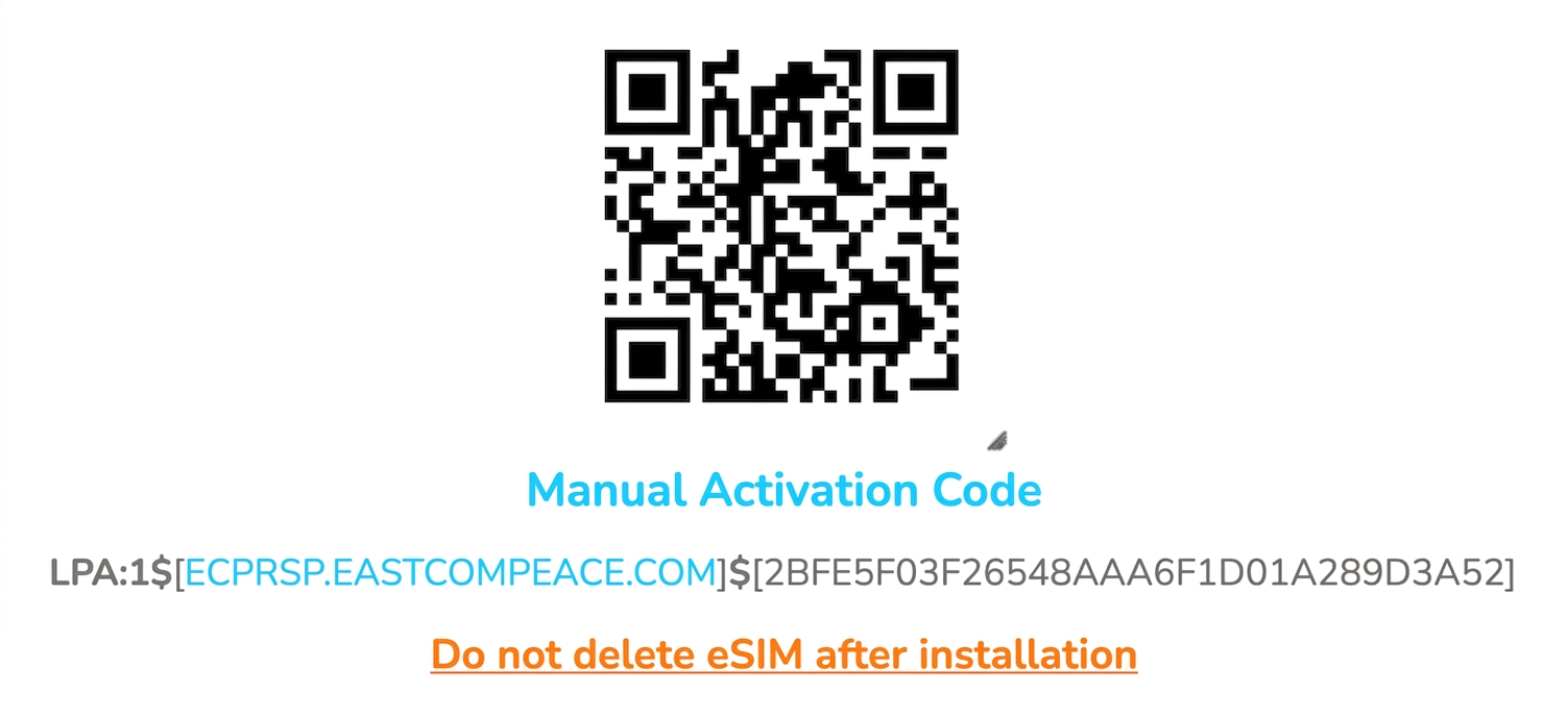eSIM installation guide for Android