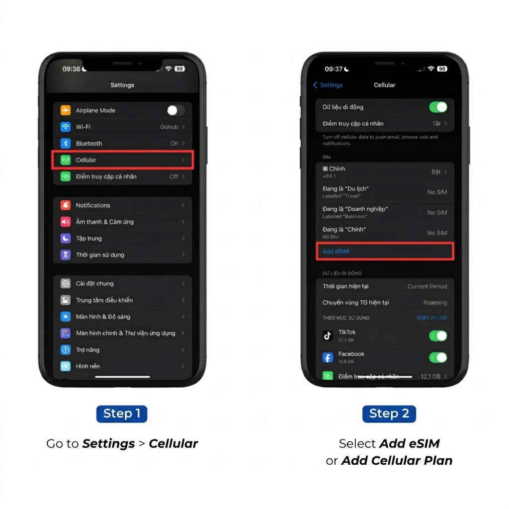 eSIM Installation Guide 10 iOS guide part 1
